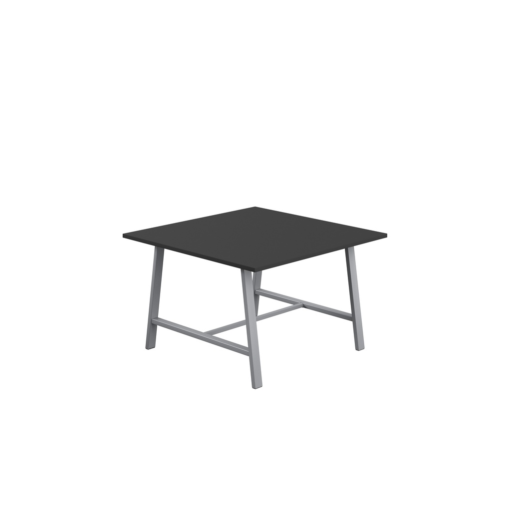 Titan Low Maker Rectangular Table (FSC) | 1200 X 1000 | Silver/Black