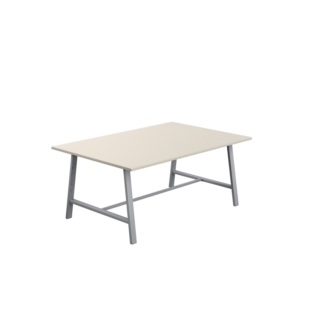 Titan Low Maker Rectangular Table (FSC) | 1800 X 1000 | Silver/Grey