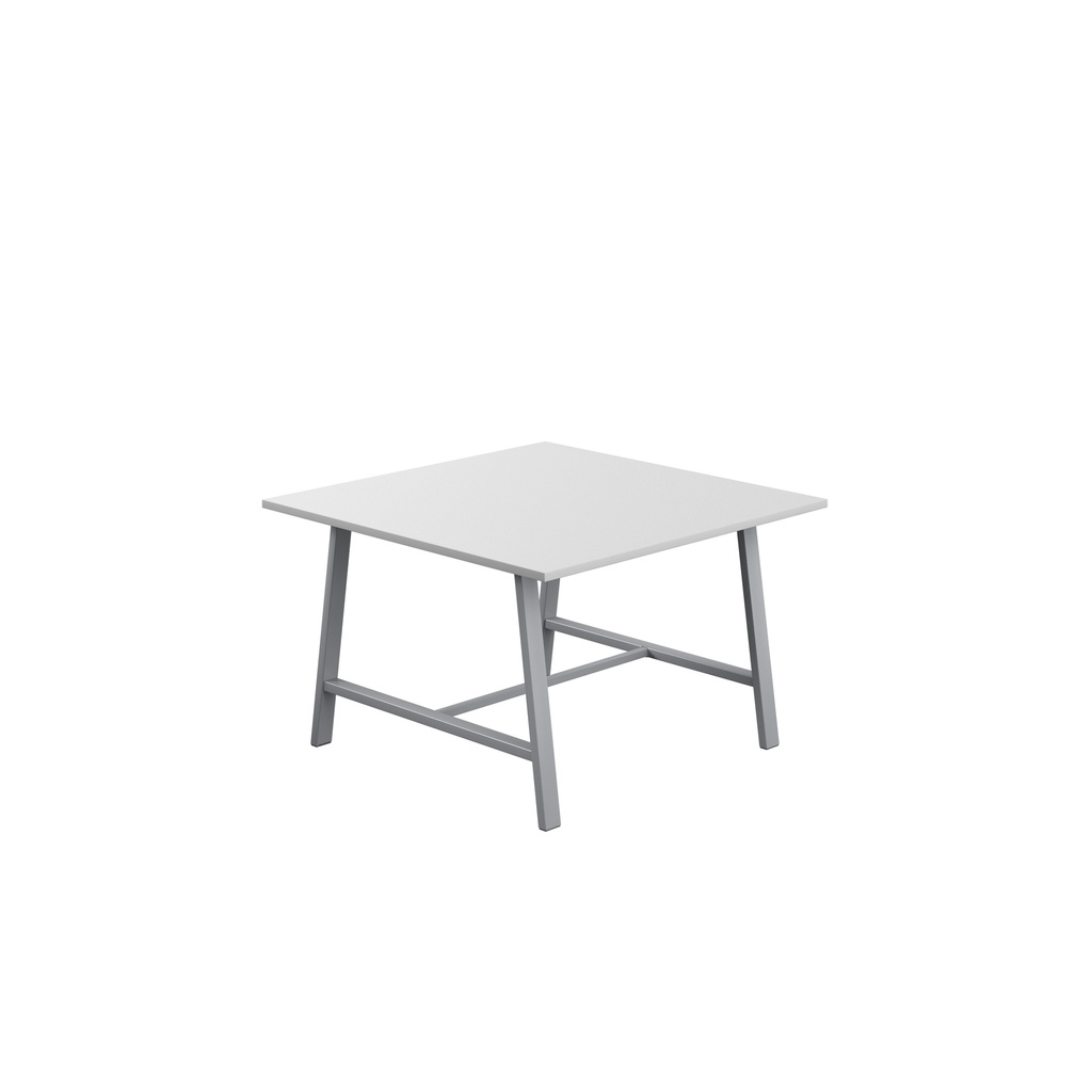 Titan Low Maker Rectangular Table (FSC) | 1200 X 1000 | Silver/White