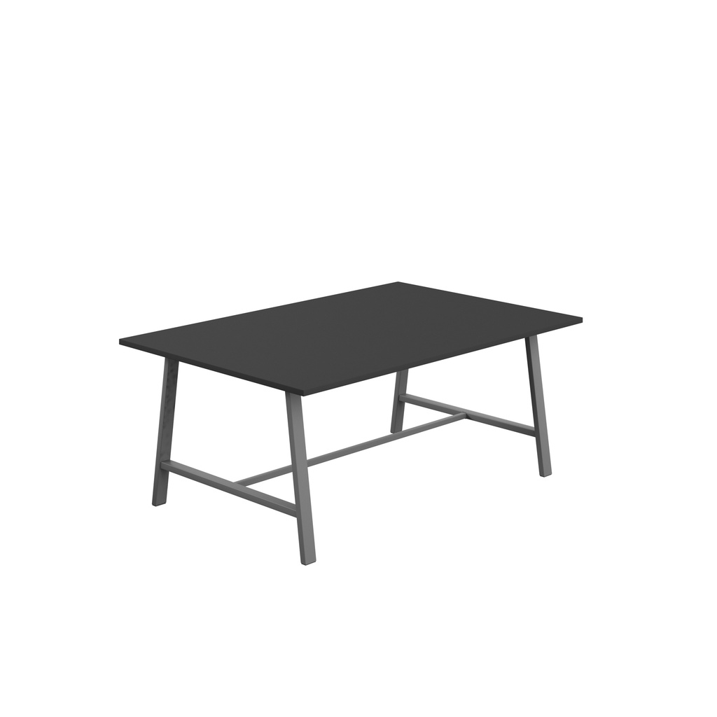 Titan Low Maker Rectangular Table (FSC) | 1800 X 1000 | Anthracite/Black