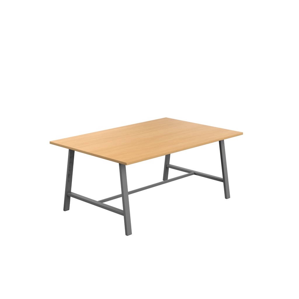 Titan Low Maker Rectangular Table (FSC) | 1800 X 1000 | Anthracite/Ellmau Beech