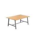 Titan Low Maker Rectangular Table (FSC) | 1800 X 1000 | Anthracite/Ellmau Beech