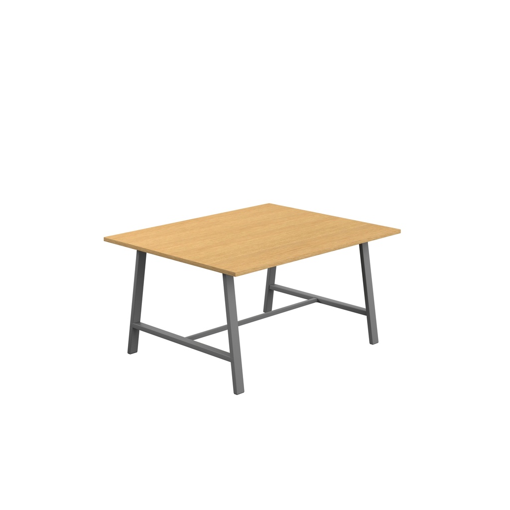 Titan Low Maker Rectangular Table (FSC) | 1500 X 1000 | Anthracite/Sorano Oak