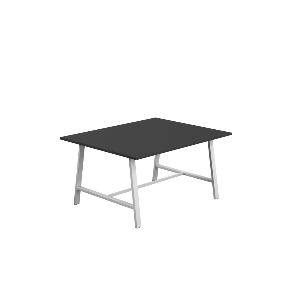 Titan Low Maker Rectangular Table (FSC) | 1500 X 1000 | White/Black