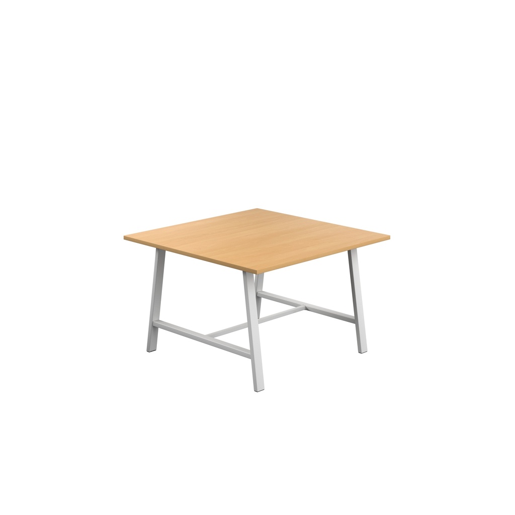 Titan Low Maker Rectangular Table (FSC) | 1200 X 1000 | White/Ellmau Beech