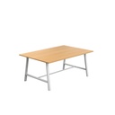 Titan Low Maker Rectangular Table (FSC) | 1800 X 1000 | White/Ellmau Beech