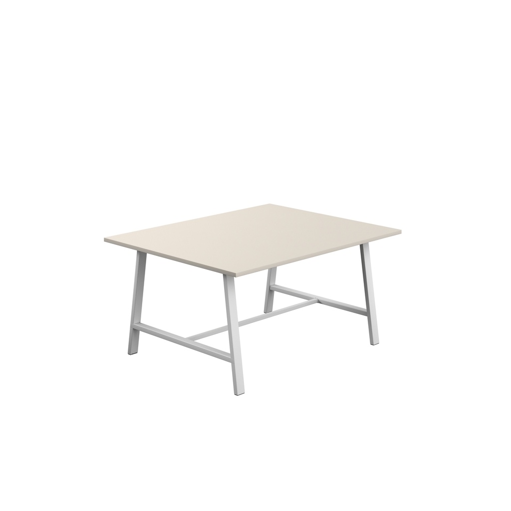 Titan Low Maker Rectangular Table (FSC) | 1500 X 1000 | White/Grey