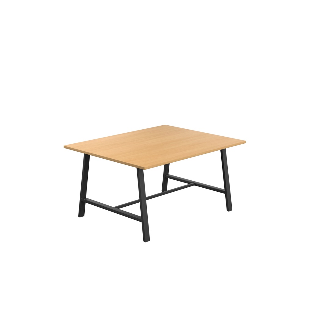 Titan Low Maker Rectangular Table (FSC) | 1500 X 1000 | Black/Ellmau Beech