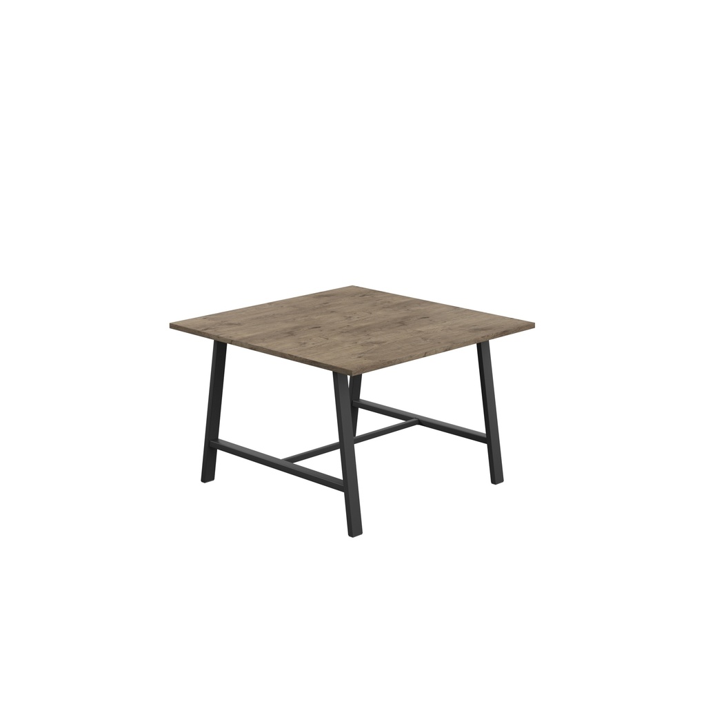 Titan Low Maker Rectangular Table (FSC) | 1200 X 1000 | Black/Grey Nebraska Oak