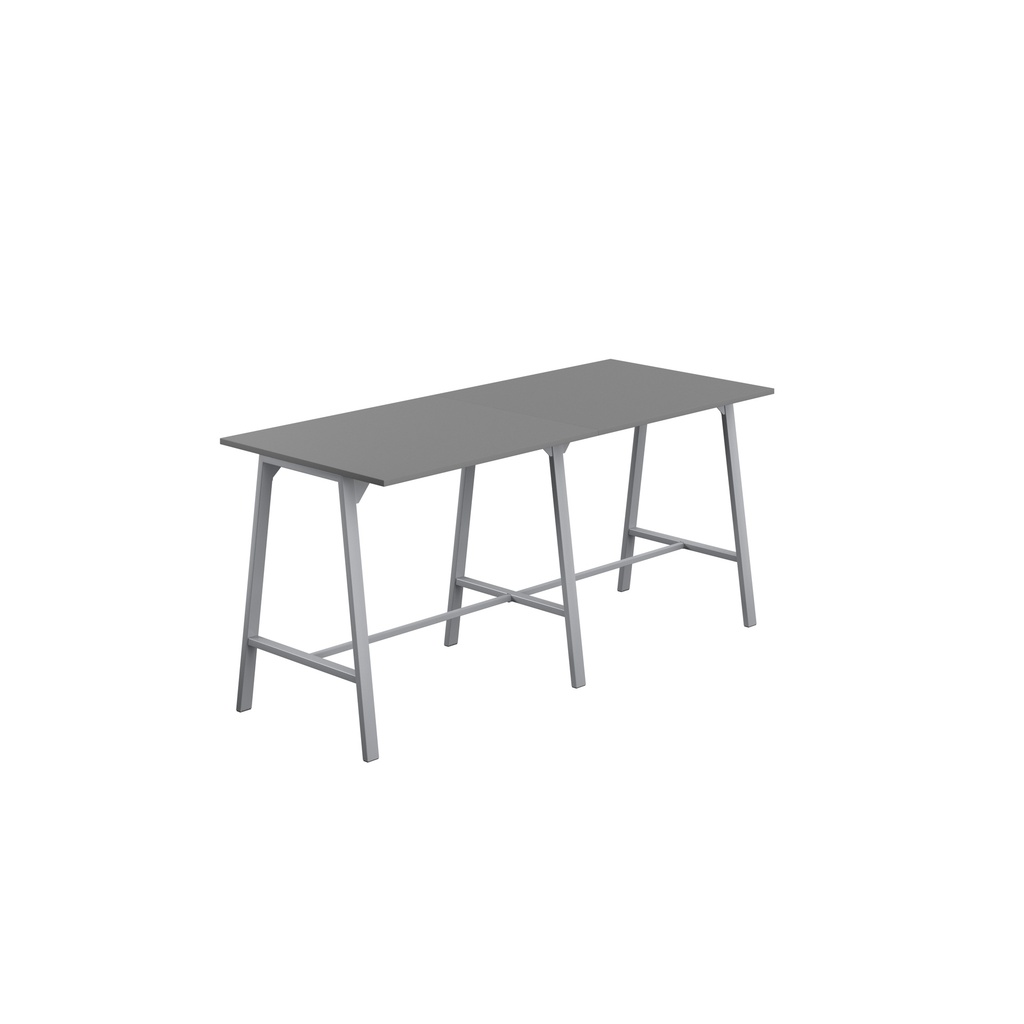 Titan High Maker Rectangular Table (FSC) | 1200 X 1000 | Silver/Anthracite