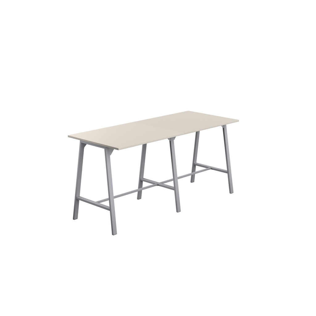 Titan High Maker Rectangular Table (FSC) | 1200 X 1000 | Silver/Grey