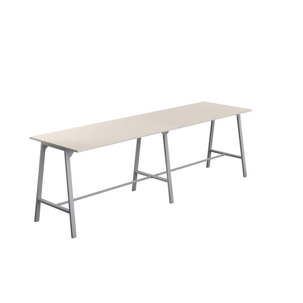 Titan High Maker Rectangular Table (FSC) | 1800 X 1000 | Silver/Grey