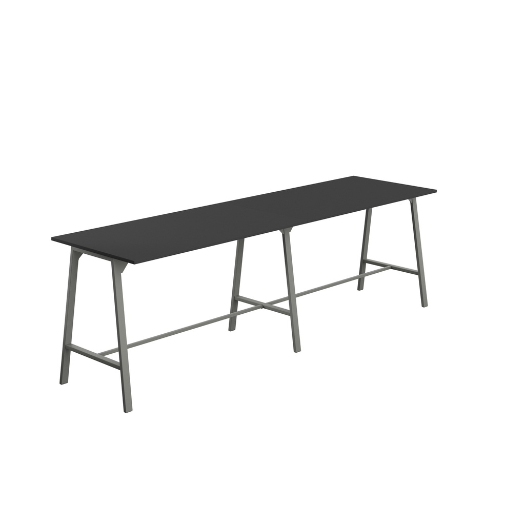 Titan High Maker Rectangular Table (FSC) | 1800 X 1000 | Anthracite/Black