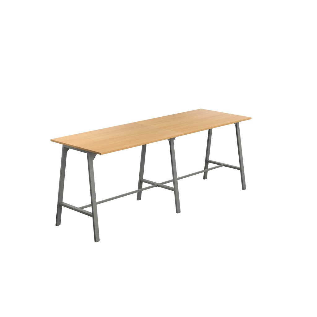 Titan High Maker Rectangular Table (FSC) | 1500 X 1000 | Anthracite/Ellmau Beech