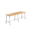 Titan High Maker Rectangular Table (FSC) | 1500 X 1000 | White/Ellmau Beech