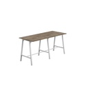 Titan High Maker Rectangular Table (FSC) | 1200 X 1000 | White/Grey Nebraska Oak