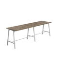 Titan High Maker Rectangular Table (FSC) | 1800 X 1000 | White/Grey Nebraska Oak