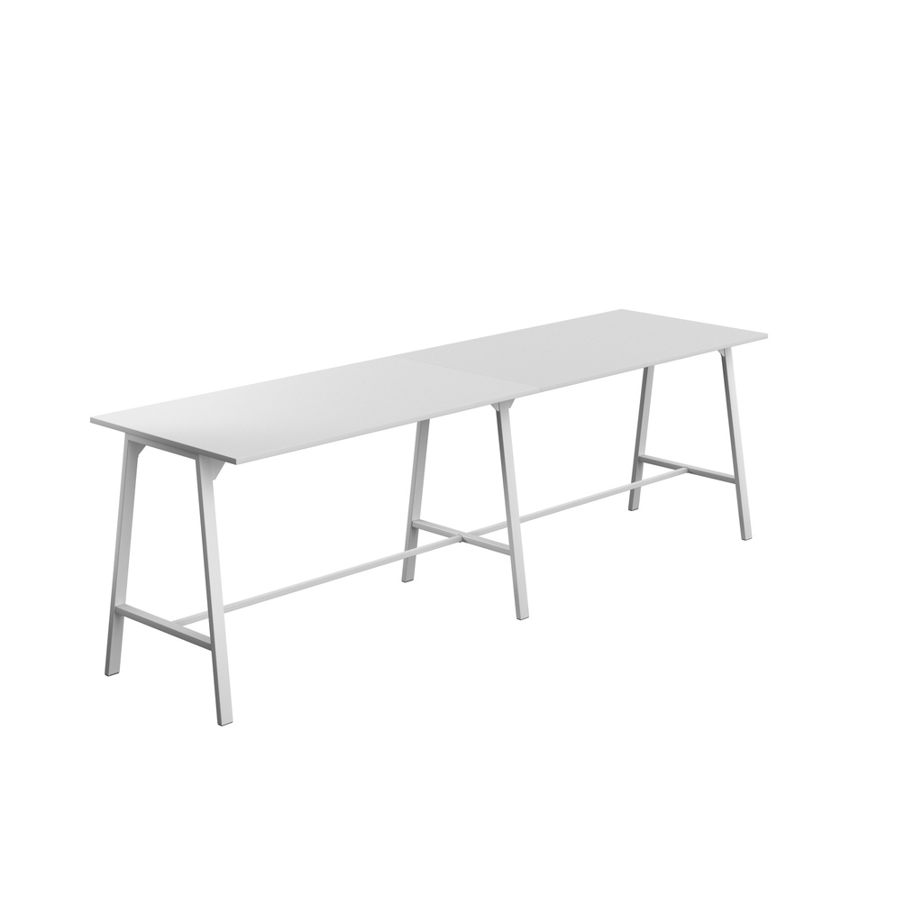 Titan High Maker Rectangular Table (FSC) | 1800 X 1000 | White/White