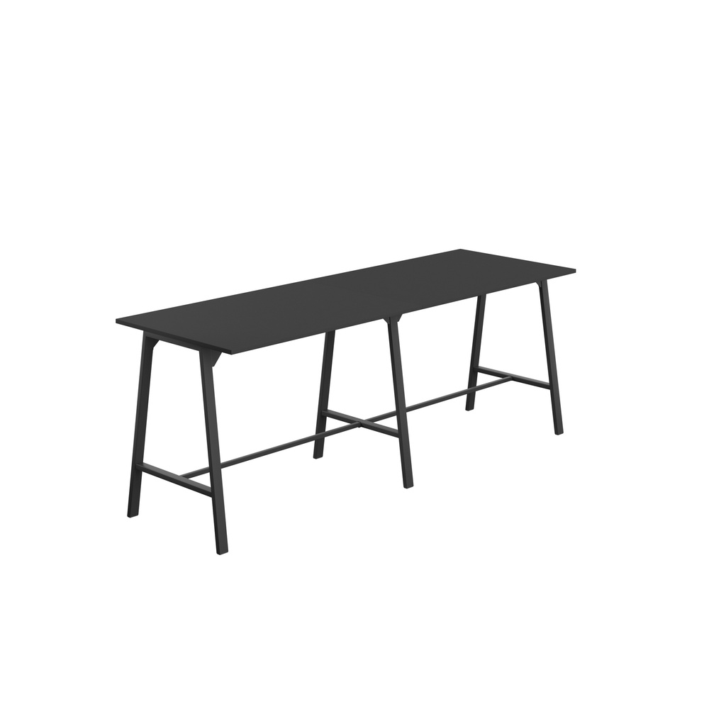 Titan High Maker Rectangular Table (FSC) | 1500 X 1000 | Black/Black