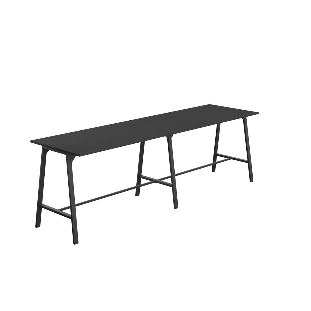 Titan High Maker Rectangular Table (FSC) | 1800 X 1000 | Black/Black