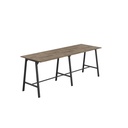 Titan High Maker Rectangular Table (FSC) | 1500 X 1000 | Black/Grey Nebraska Oak