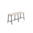 Titan High Maker Rectangular Table (FSC) | 1200 X 1000 | Black/Grey