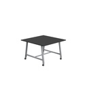 Titan Mobile Low Maker Rectangular Table (FSC) | 1200 X 1000 | Silver/Black