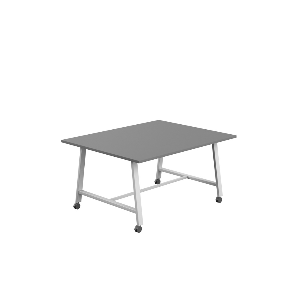 Titan Mobile Low Maker Rectangular Table (FSC) | 1500 X 1000 | White/Anthracite