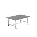 Titan Mobile Low Maker Rectangular Table (FSC) | 1800 X 1000 | White/Anthracite