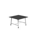 Titan Mobile Low Maker Rectangular Table (FSC) | 1200 X 1000 | White/Black