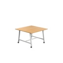 Titan Mobile Low Maker Rectangular Table (FSC) | 1200 X 1000 | White/Ellmau Beech