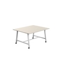 Titan Mobile Low Maker Rectangular Table (FSC) | 1500 X 1000 | White/Grey