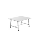 Titan Mobile Low Maker Rectangular Table (FSC) | 1500 X 1000 | White/White