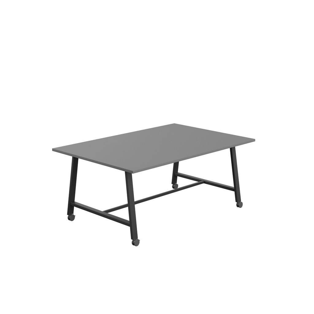 Titan Mobile Low Maker Rectangular Table (FSC) | 1800 X 1000 | Black/Anthracite