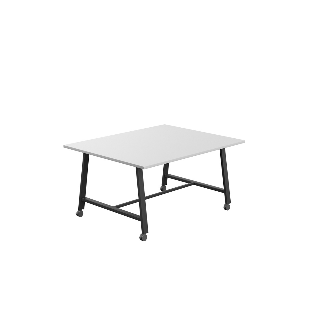 Titan Mobile Low Maker Rectangular Table (FSC) | 1500 X 1000 | Black/White