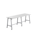 Titan Mobile High Maker Rectangular Table (FSC) | 1500 X 1000 | Silver/White