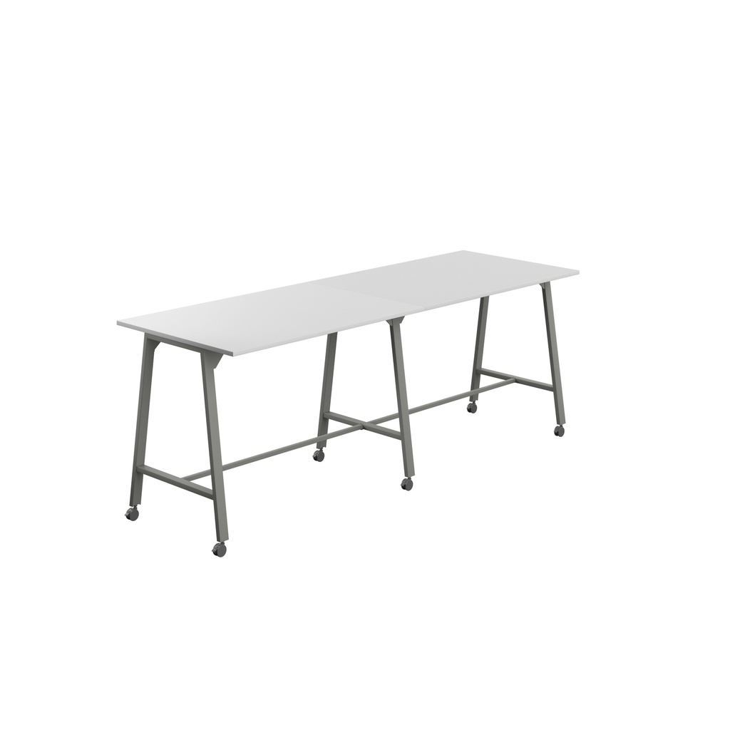 Titan Mobile High Maker Rectangular Table (FSC) | 1500 X 1000 | Anthracite/White