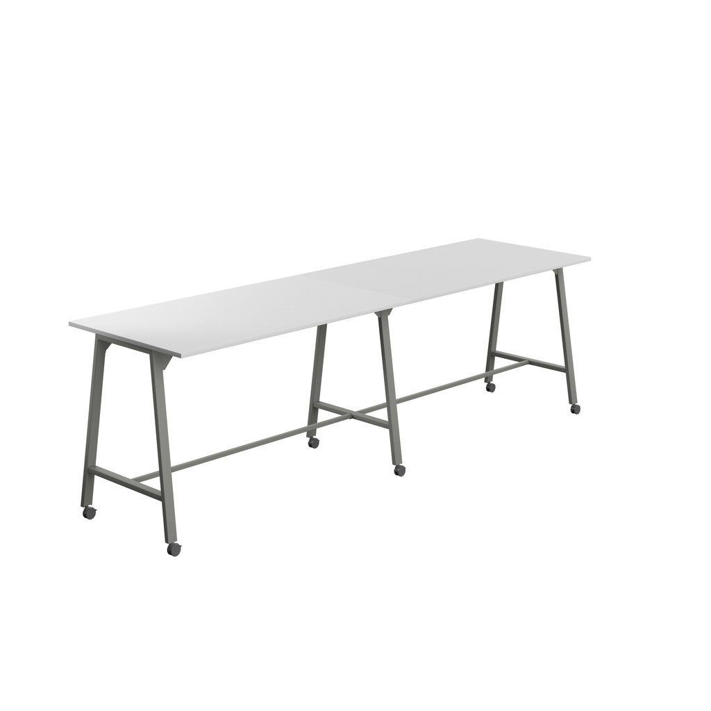 Titan Mobile High Maker Rectangular Table (FSC) | 1800 X 1000 | Anthracite/White