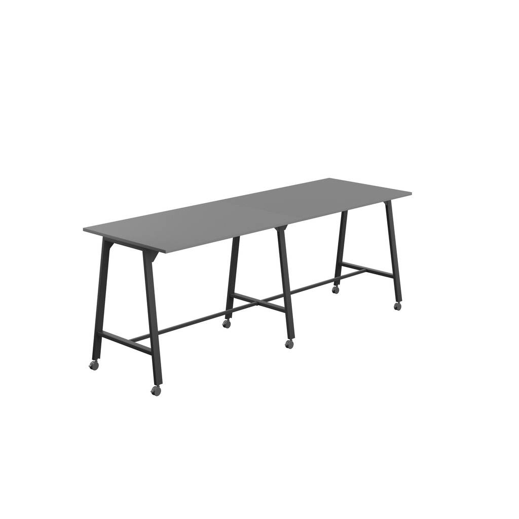 Titan Mobile High Maker Rectangular Table (FSC) | 1500 X 1000 | Black/Anthracite