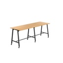 Titan Mobile High Maker Rectangular Table (FSC) | 1500 X 1000 | Black/Ellmau Beech