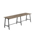 Titan Mobile High Maker Rectangular Table (FSC) | 1800 X 1000 | Black/Grey Nebraska Oak