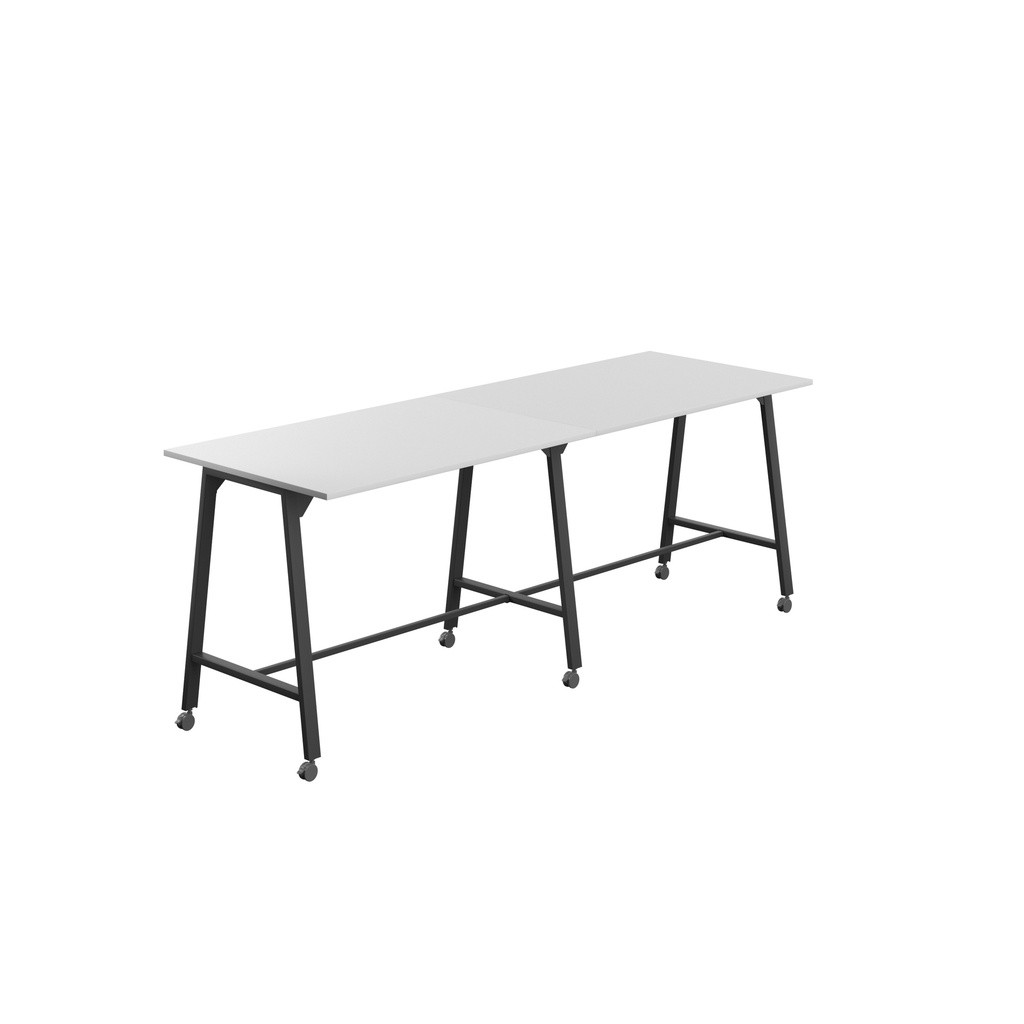 Titan Mobile High Maker Rectangular Table (FSC) | 1500 X 1000 | Black/White