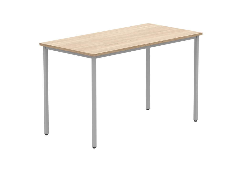 Office Rectangular Multi-Use Table (FSC) | 1200X600 | Canadian Oak/Silver