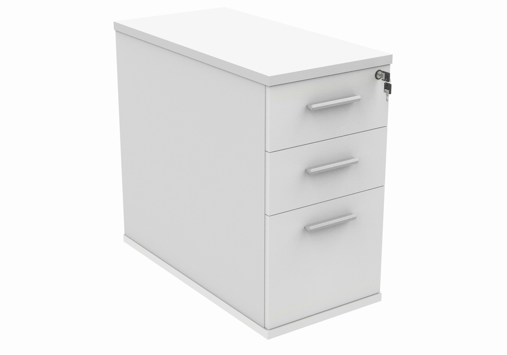 Desk High Office Storage Unit (FSC) | 800 Deep | Arctic White