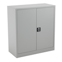 [TCSDDC1000GR] TC Steel Double Door Cupboard (Grey, 1000mm)