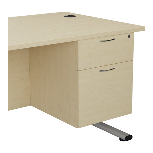 [TESHP2/655MA] Essentials Fixed Pedestal (FSC) (2 Drawer, Maple, 655mm)