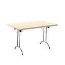 [OUFT1280SVMA] Union Folding Table Rectangular Top (FSC) (Maple, Silver, 1200mm, 800mm)