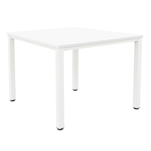 [ZFIMT1414WHWH] Fraction Infinity Square Meeting Table (White, White, 1400mm)