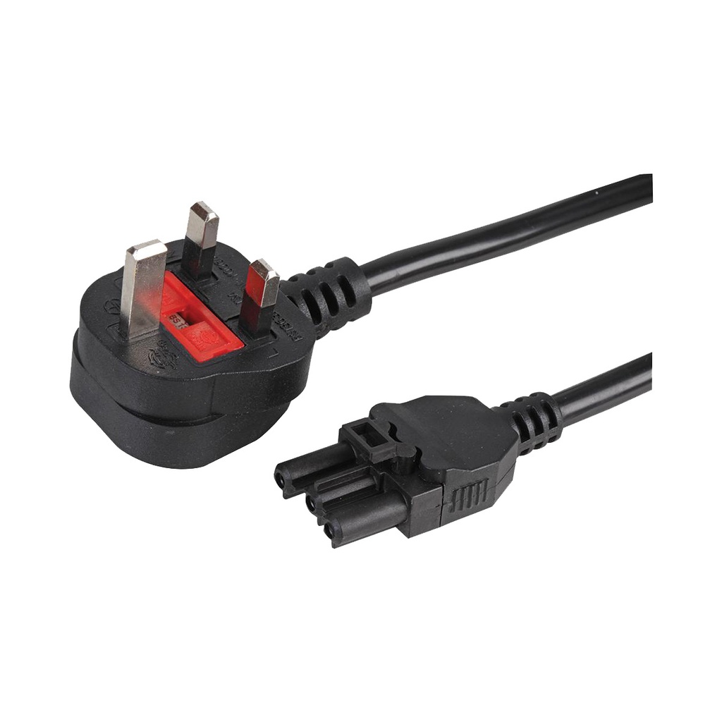 Mains Cable 5 Metre Plug - Black