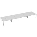 CB Bench with Cut Out: 8 Person (FSC) | 1200 X 800 | White/White | 